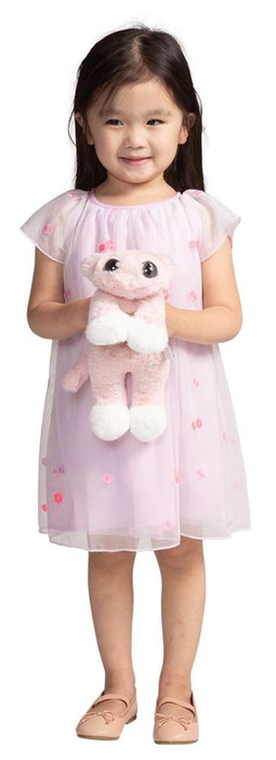 Pluszak dla dzieci. Różowy kot z dużymi oczami, Manhattan Toy