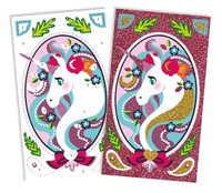 Zestaw kreatywny Magiczny brokat Jednorożce 7+, Janod