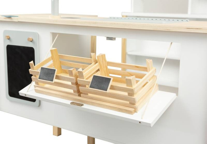 Drewniana kuchnia dla dzieci i sklep 2w1 Funkcjonalność Small Foot