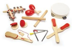 Instrumenty dla dzieci. Czerwone elementy Tidlo