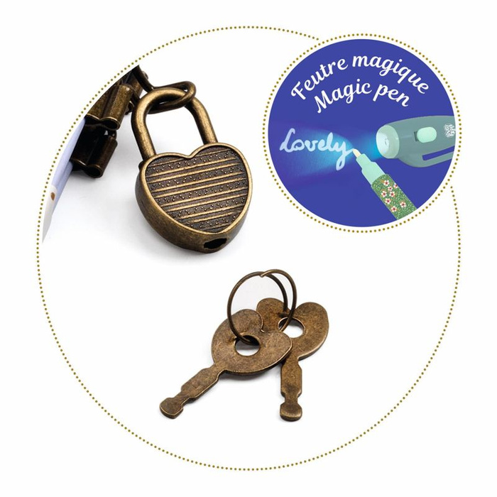 Mini pamiętnik dla dzieci z magicznym długopisem Charlotte Djeco