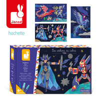 Zestaw kreatywny dla dzieci Brokat Bohaterowie Janod