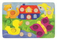 Gra dla dzieci. Kolorowy świat, goki