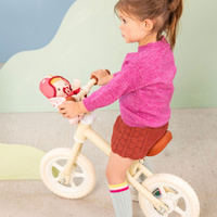 Lalka Lena z akcesoriami w foteliku rowerowym Lilliputiens