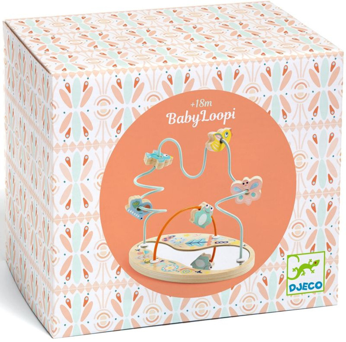 Motoryczna zabawka wczesnorozwojowa z drewna Baby Loopi Djeco