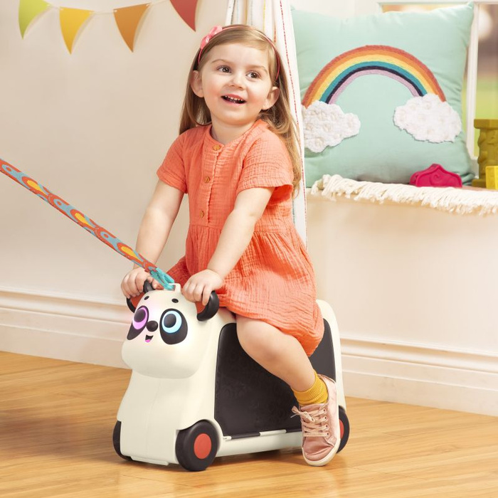 Interaktywna walizka jeździk dla dziecka Gogo Ride-On Panda B.Toys