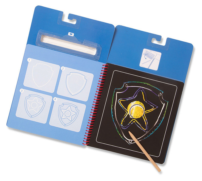 Książeczka zdrapywanka wydrapywanka Psi Patrol Scratch Art Pad – Chase Melissa and Doug