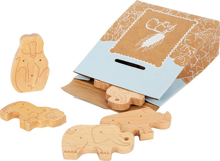 Krakersy zwierzątka drewniane dla dzieci Fresh Small Foot