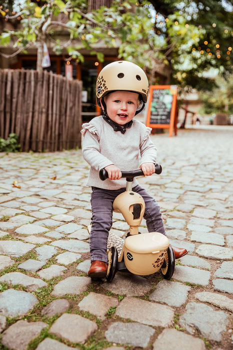 Jeździk i hulajnoga 2 w 1 zamykany schowek Leopard Highwaykick 1 Lifestyle Scoot & Ride