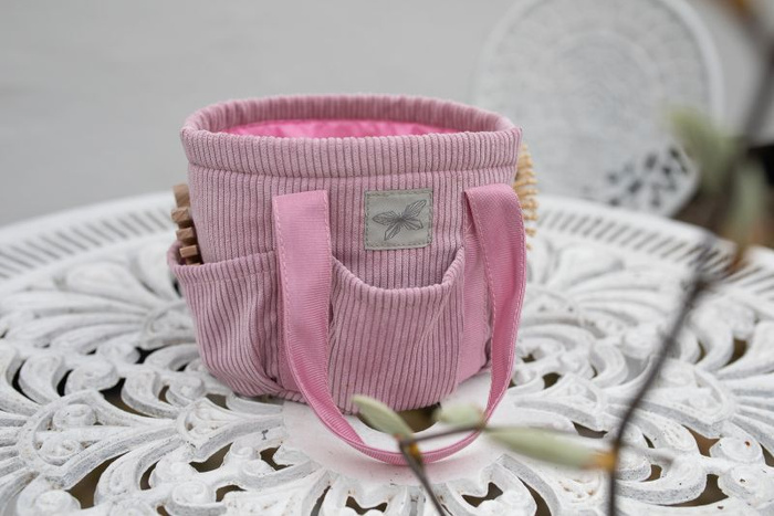 Torba na akcesoria do Hobby Horse Astrup sztruksowa różowa