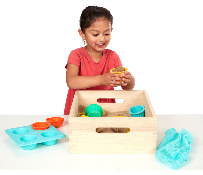 Foremki do piasku wody zabawa na plaży babeczki Melissa and Doug