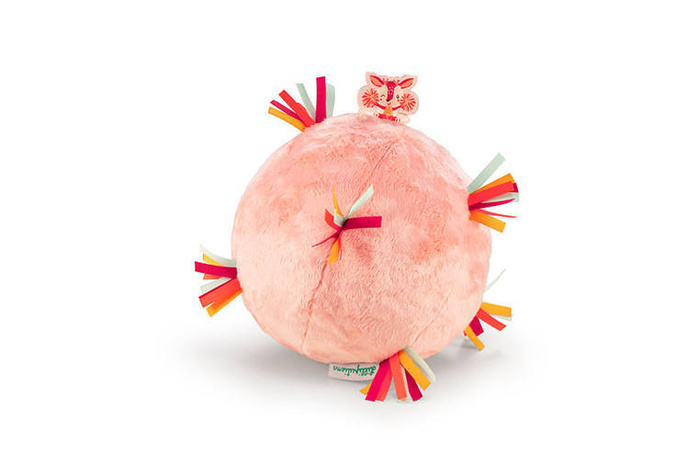 Pluszowa piłka sensoryczna z pozytywką wielofunkcyjna Sarenka Stella Lilliputiens