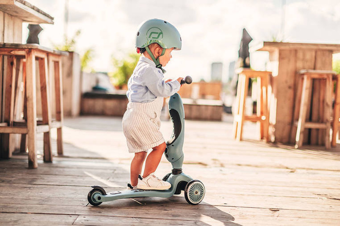 SCOOTANDRIDE Highwaykick1 2w1 Jeździk i hulajnoga 1-5 lat Steel