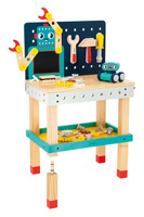 Drewniany stół warsztatowy dla małego majsterkowicza Robot Brico Kids Janod