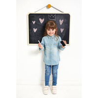 Drewniana tablica dwustronna ścienna z akcesoriami magnetyczna Janod