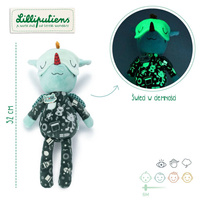 Miękka przytulanka świecąca w ciemności Smok Joe Lilliputiens