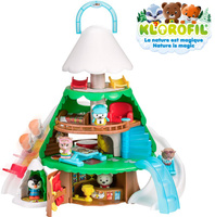 Drzewo domek alpejski stok narciarski Klorofil