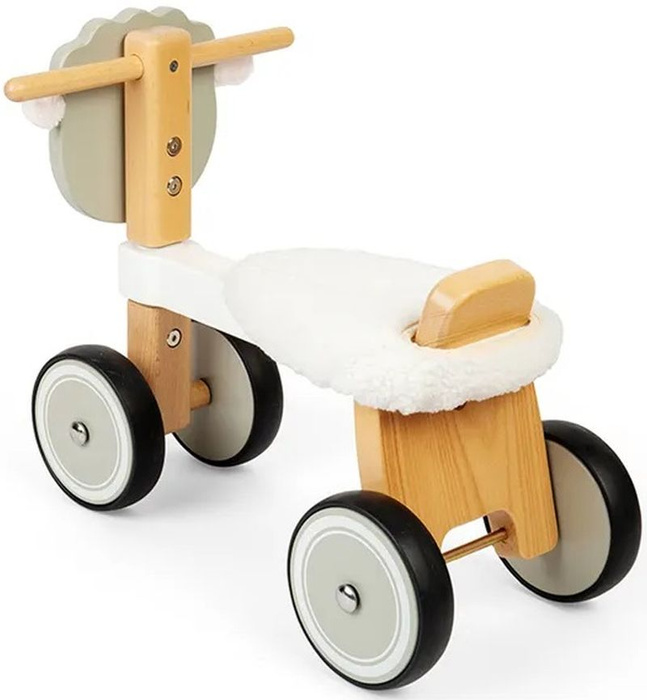 Drewniany rowerek 4-kołowy Owieczka Bigjigs