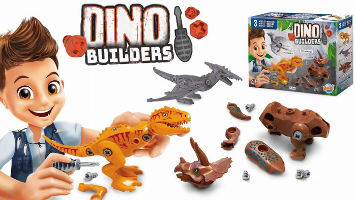 Figurki dinozaurów do skręcania zrób to sam Buki