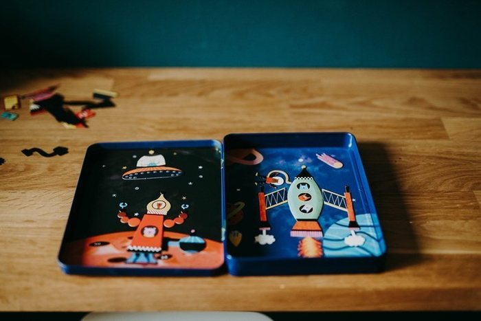 Magnetyczna układanka Rakiety kosmiczne Mudpuppy