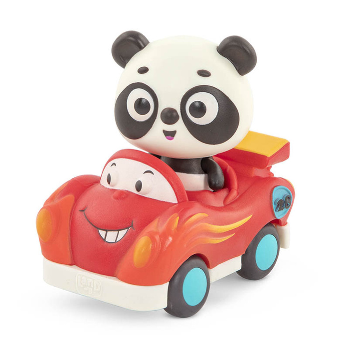 Zestaw miękkich autek sensorycznych do rączki Light Up Cars B.toys