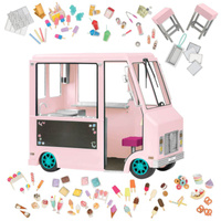 Lodziarnia na kółkach z wyposażeniem Sweet stop ice cream truck Our Generation