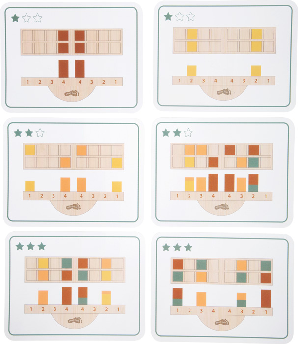 Zręcznościowa gra balansująca Montessori z 16 klockami Small Foot