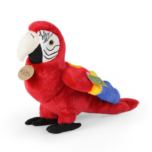 Maskotka dla dzieci papuga Ara czerwona 24 cm Rappa 
