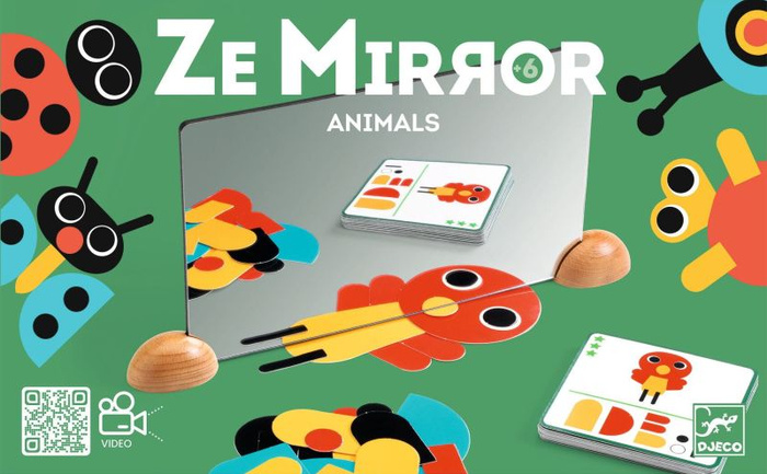 Edukacyjna gra dla dzieci Odbicie lustrzane Zwierzątka Ze Mirror Djeco