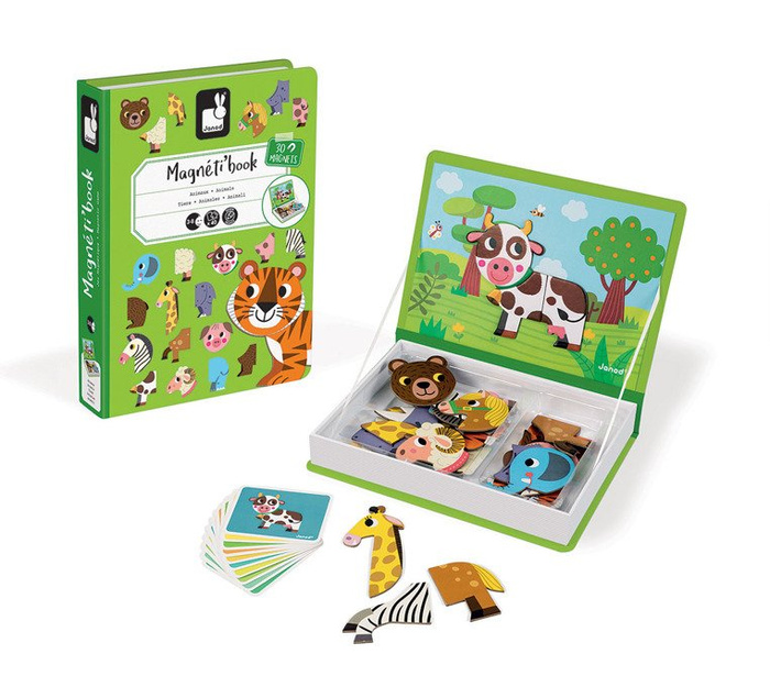Magnetyczna układanka Zwierzęta Magnetibook kolekcja 2018, Janod