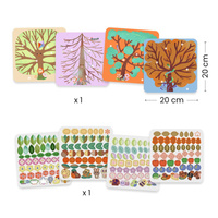 Zestaw kreatywny filcowe Wyklejanki Drzewa Djeco