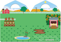Zestaw z naklejkami wielokrotnego użytku Farma Melissa & Doug