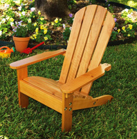 Krzesło outdoorowe z drewna dla dzieci Adirondack KidKraft – miodowe