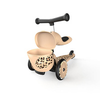 Jeździk i hulajnoga 2 w 1 zamykany schowek Leopard Highwaykick 1 Lifestyle Scoot & Ride
