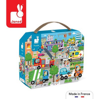Puzzle w walizce Miasto 36 el. Janod