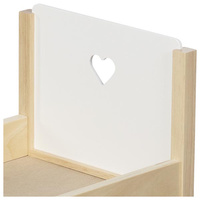 Drewniane Łóżeczko dla lalek Serce Goki