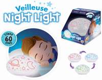 Lampka nocna dla dzieci kolorowe gwiazdy planety Buki