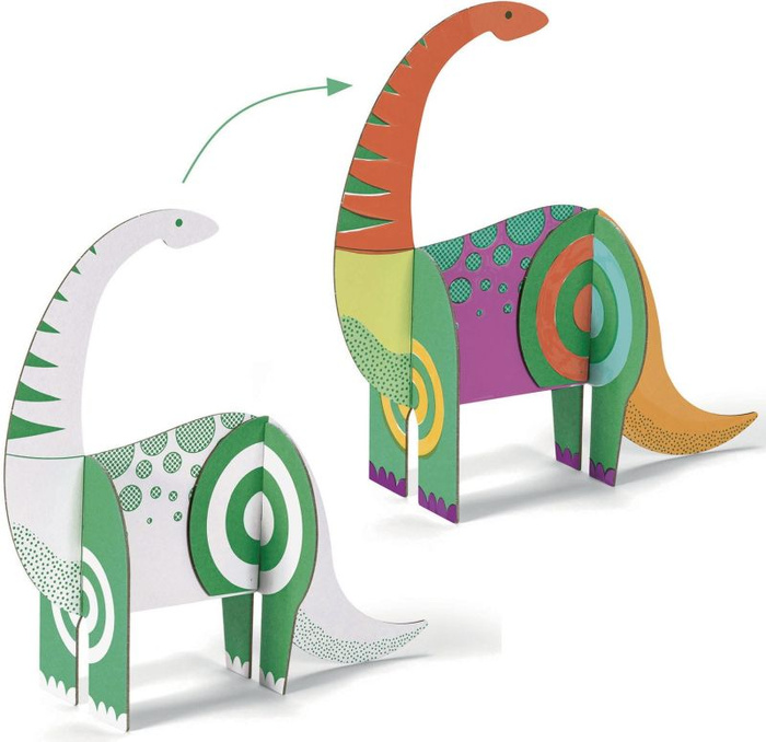 Kreatywny zestaw Dinozaury 3D Djeco