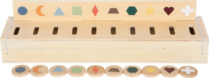 Drewniany pojemnik do sortowania Odkrywca świata Small Foot