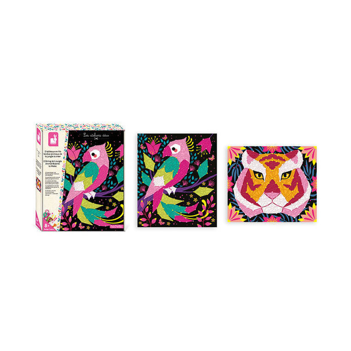 Zestaw kreatywny Przeplatanka 3D String art Zwierzęta dżungli Janod