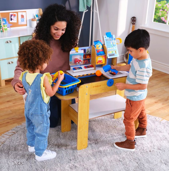 Stanowisko kasa samoobsługowa z drewna dla dzieci KidKraft