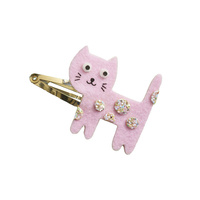 Brokatowe spinki do włosów Pieski i kotki Zestaw kreatywny dla dzieci do tworzenia biżuterii Janod