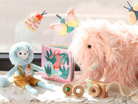 Zestaw 3 pacynek na palce Motyle Natural Historian Manhattan Toy