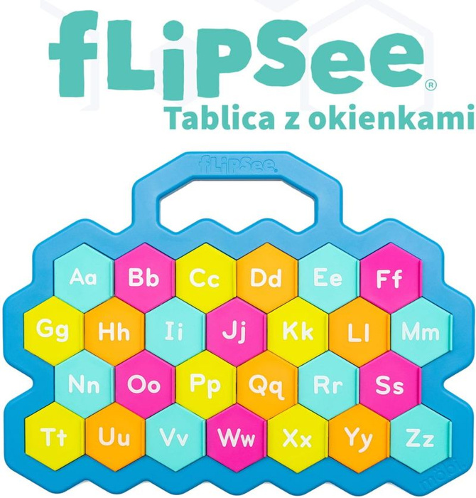 Flipsee Tablica z okienkami Alfabet angielski Mobi