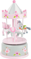Drewniana pozytywka karuzela konie z melodią Small Foot 