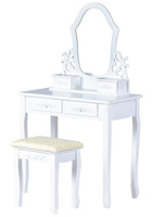 Toaletka dla dziewczynki z krzesłem Biały ogród Goodhome