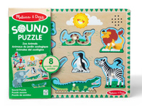 Układanka edukacyjna z dźwiękiem Dzikie zwierzęta ZOO Melissa & Doug