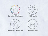 Dyfuzor lampka 2w1 Króliczek biały Rabbit & Friends