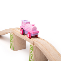 Pociąg Powerful Pink Loco z napędem Bigjigs Rail