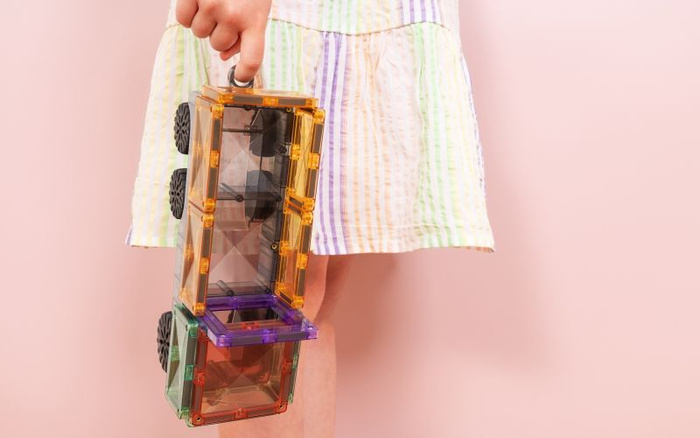 Klocki magnetyczne Connetix Pastel Transport Pack 50 el.